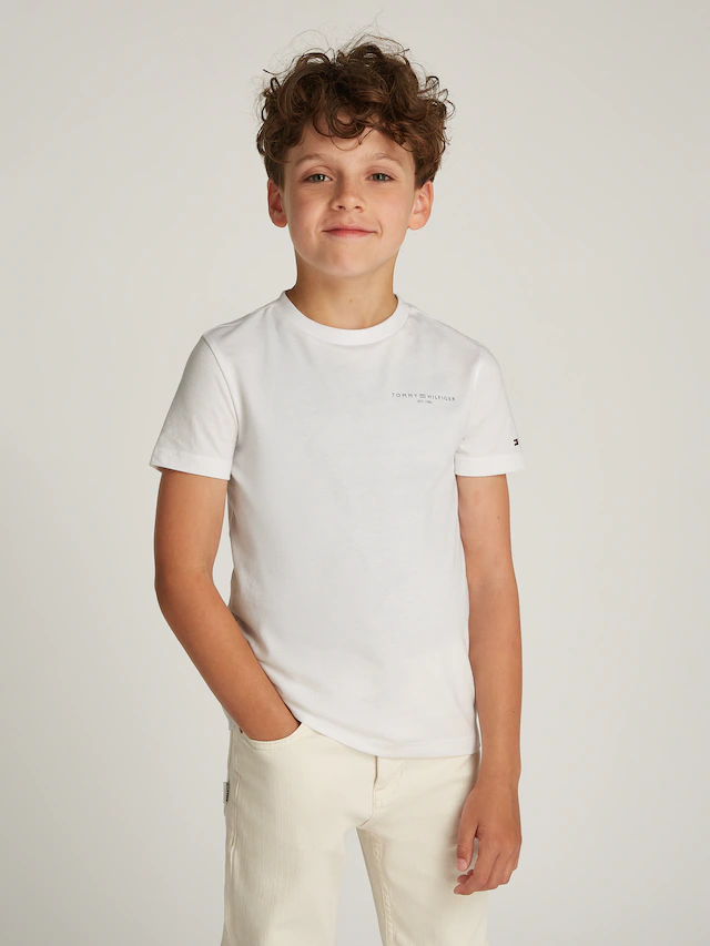 Tommy Hilfiger T-Shirt »MINI CORP T-SHIRT« in Unifarbe