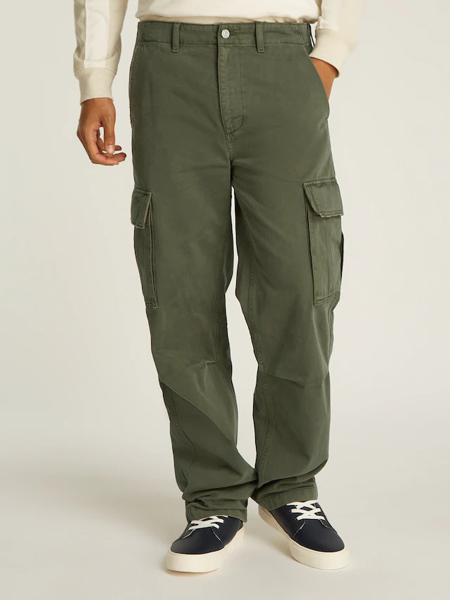 Tommy Jeans Cargohose »TJM JAIMIE COTTON CARGO« mit Kniefalten