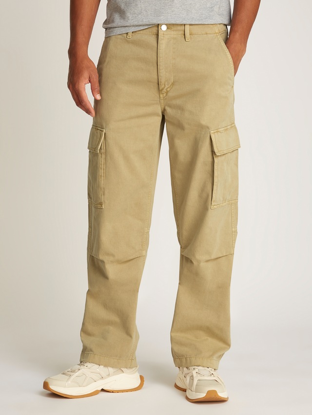 Tommy Jeans Cargohose »TJM JAIMIE COTTON CARGO« mit Kniefalten