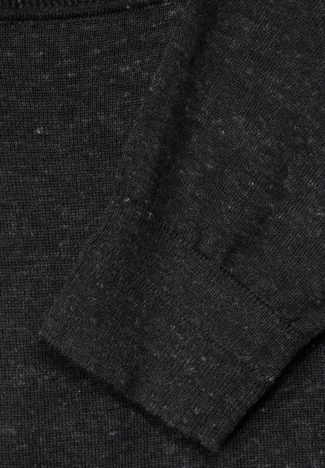 STREET ONE MEN Rollkragenpullover in Melange Optik