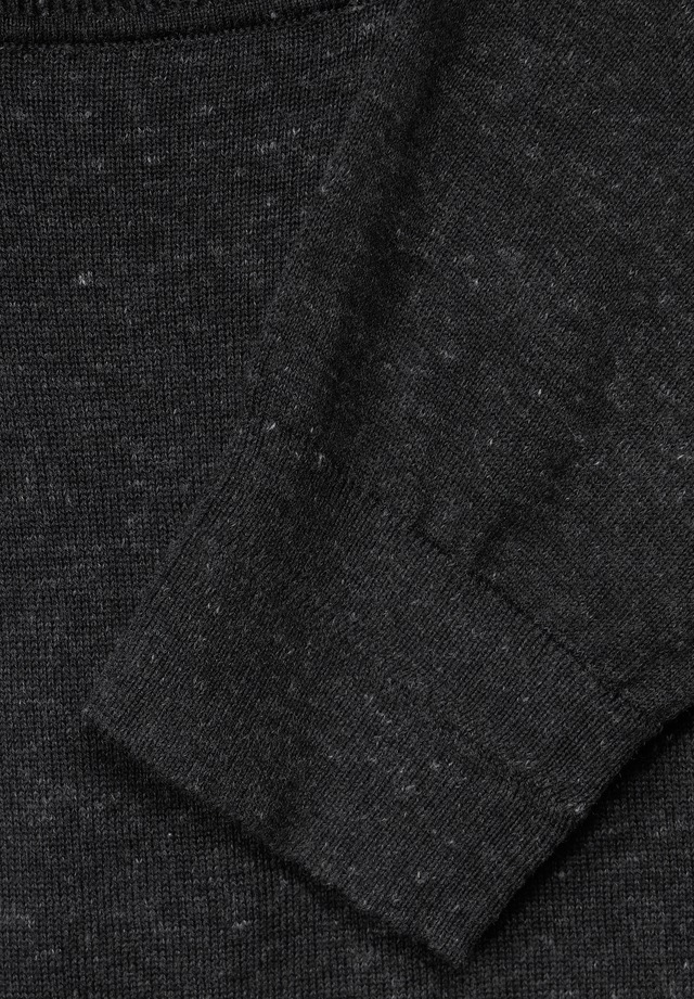 STREET ONE MEN Rollkragenpullover in Melange Optik