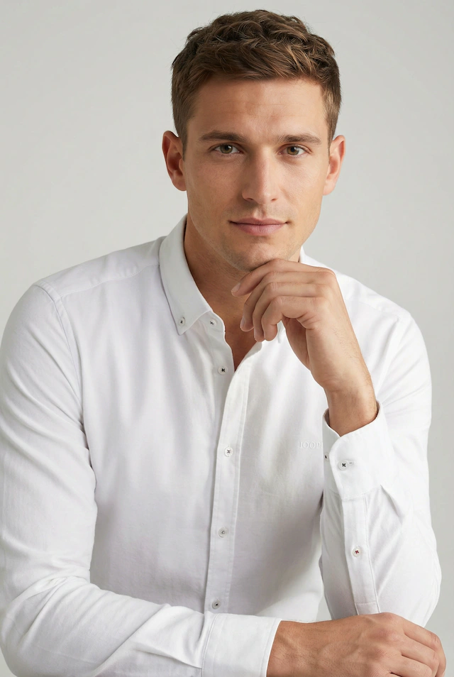 Joop Jeans Langarmhemd »Haven3-W« mit Button-down-Kragen