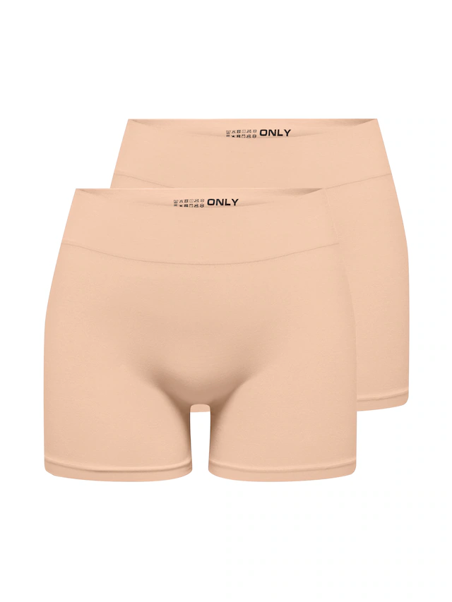 ONLY Hotpants »ONLVICKY S-LESS MINI SHORTS 2-PACK«