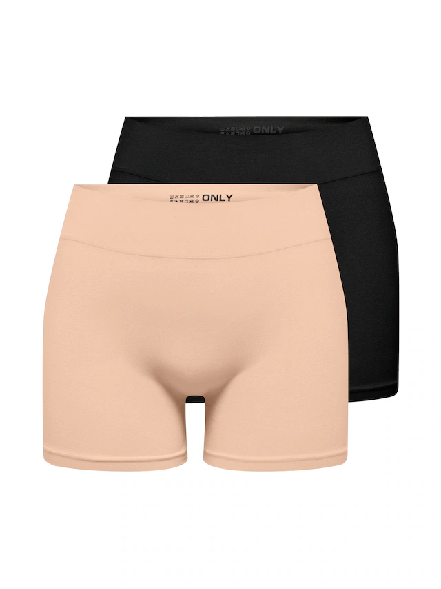 ONLY Hotpants »ONLVICKY S-LESS MINI SHORTS 2-PACK«