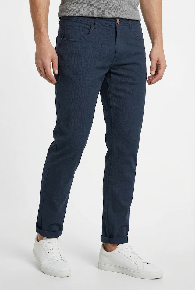 Blend Stoffhose »BHEdford pants« mit Markenlabel, aus Baumwollmischung, Regular Fit, knöchellang
