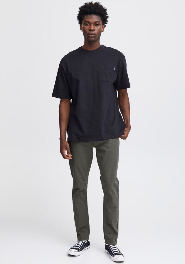 Blend Stoffhose »BHEdford pants« mit Markenlabel, aus Baumwollmischung, Regular Fit, knöchellang