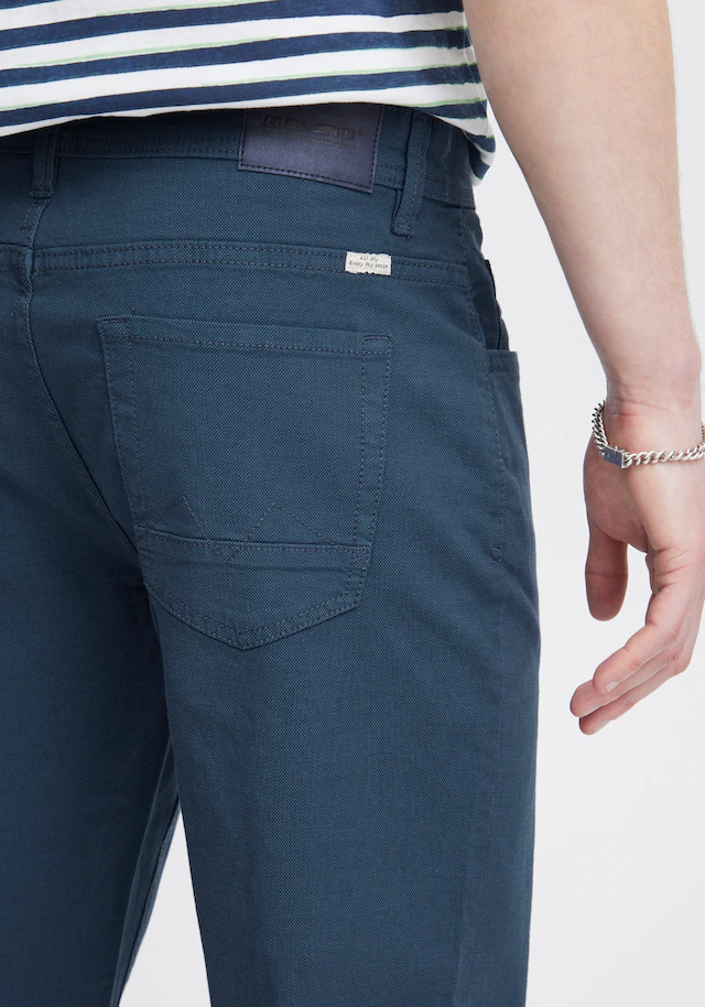 Blend Stoffhose »BHEdford pants« mit Markenlabel, aus Baumwollmischung, Regular Fit, knöchellang