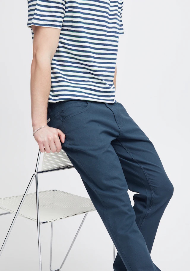 Blend Stoffhose »BHEdford pants« mit Markenlabel, aus Baumwollmischung, Regular Fit, knöchellang