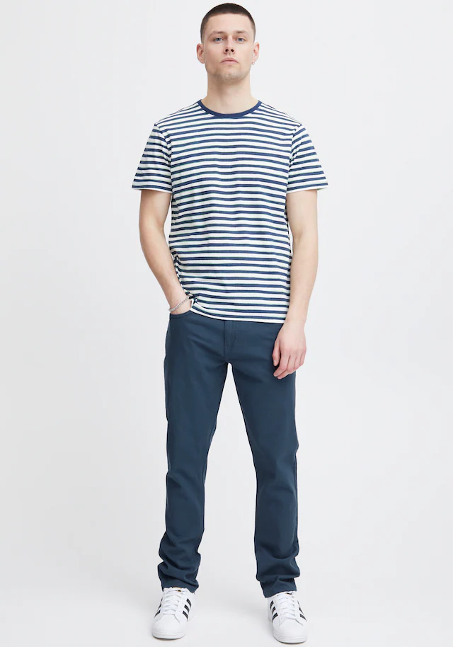 Blend Stoffhose »BHEdford pants« mit Markenlabel, aus Baumwollmischung, Regular Fit, knöchellang