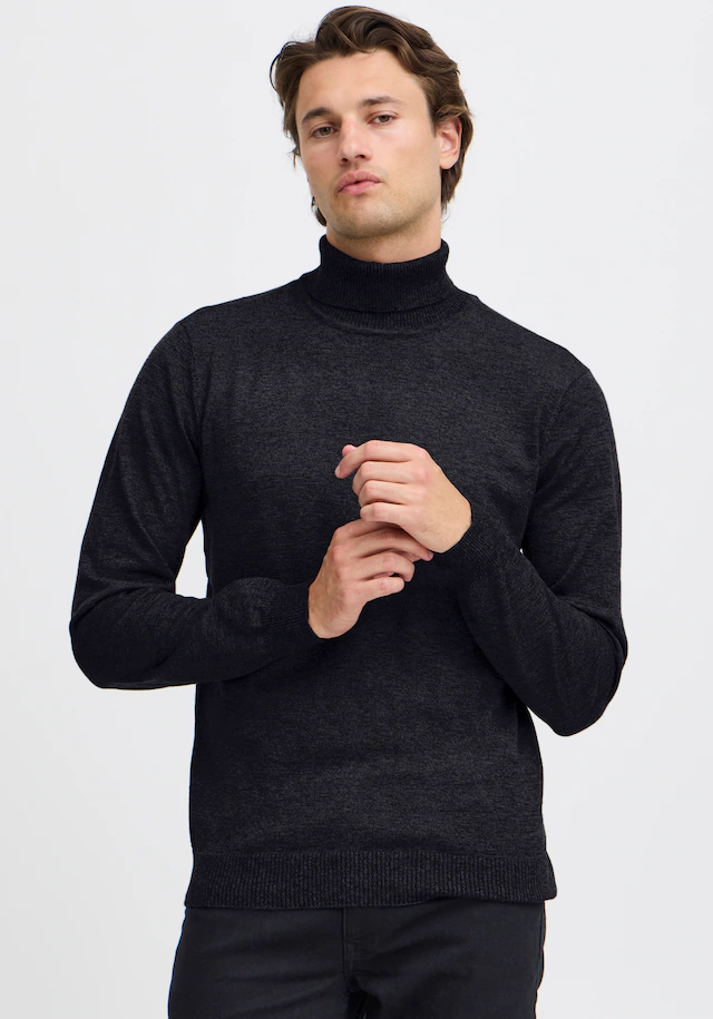 Blend Rollkragenpullover »BHBRUTON roll neck knit« Regular Fit, aus Polyester, mit Rollkragen, normaler Schnitt
