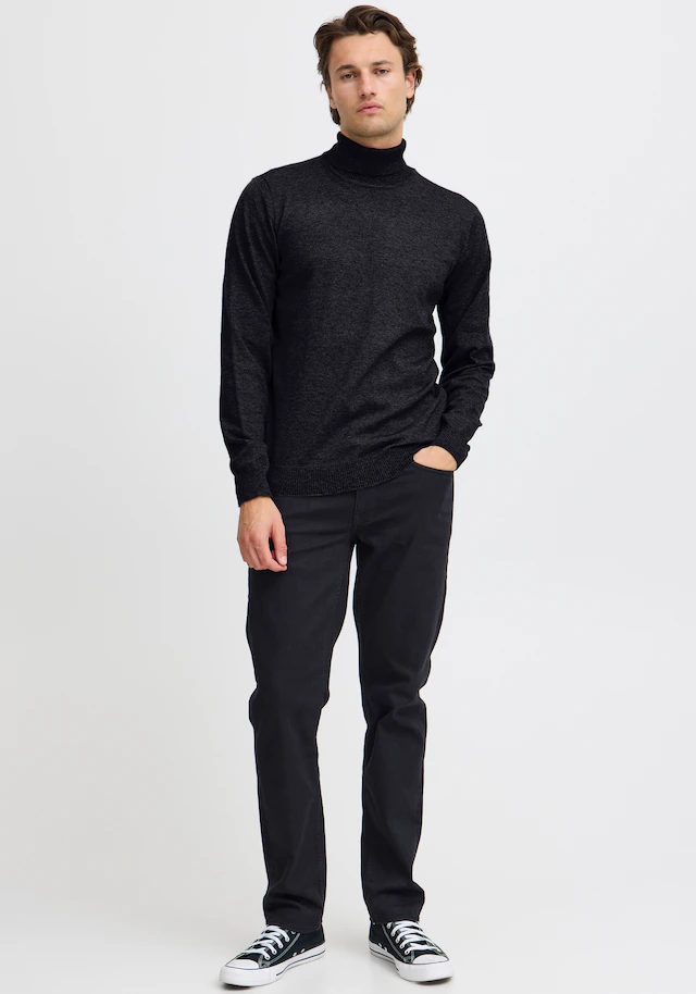 Blend Rollkragenpullover »BHBRUTON roll neck knit« Regular Fit, aus Polyester, mit Rollkragen, normaler Schnitt