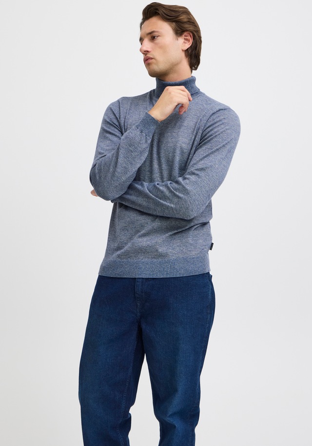 Blend Rollkragenpullover »BHBRUTON roll neck knit« Regular Fit, aus Polyester, mit Rollkragen, normaler Schnitt