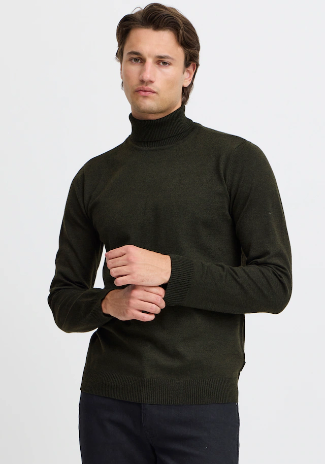 Blend Rollkragenpullover »BHBRUTON roll neck knit« Regular Fit, aus Polyester, mit Rollkragen, normaler Schnitt