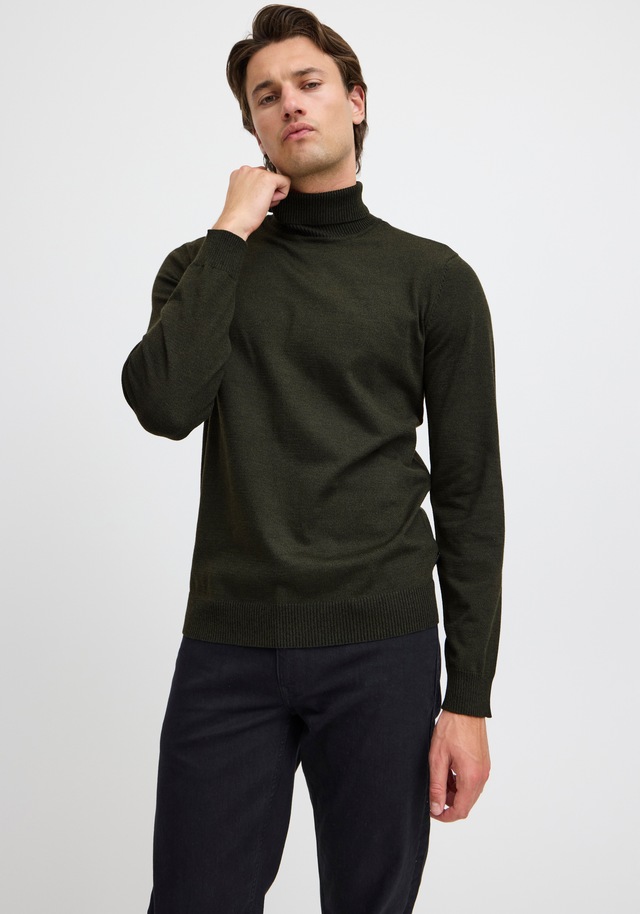 Blend Rollkragenpullover »BHBRUTON roll neck knit« Regular Fit, aus Polyester, mit Rollkragen, normaler Schnitt
