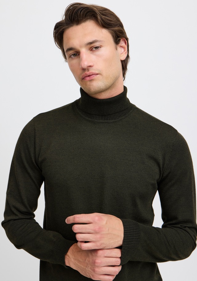 Blend Rollkragenpullover »BHBRUTON roll neck knit« Regular Fit, aus Polyester, mit Rollkragen, normaler Schnitt