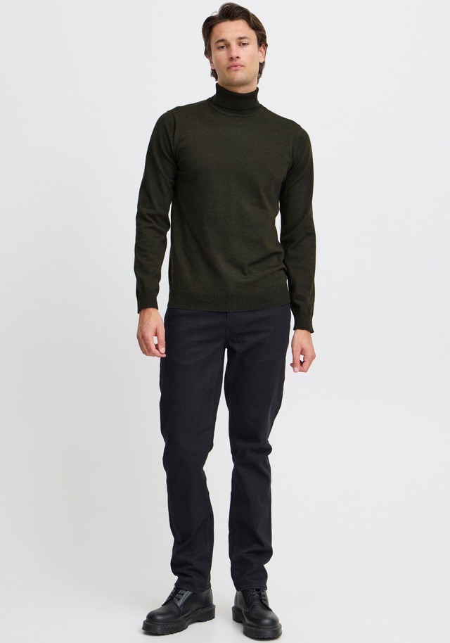 Blend Rollkragenpullover »BHBRUTON roll neck knit« Regular Fit, aus Polyester, mit Rollkragen, normaler Schnitt