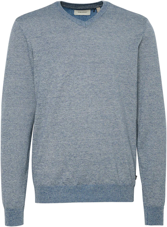 Blend V-Ausschnitt-Pullover »BHBRUTON V-neck« aus Polyester, Regular Fit, in normaler Länge
