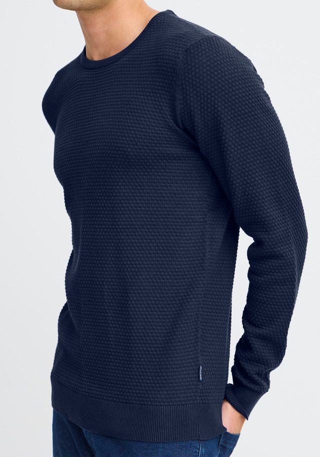 Blend Rundhalspullover »BHREDHILL crewneck« mit Markenlabel, aus Baumwolle, Slim Fit, ohne Verschluss