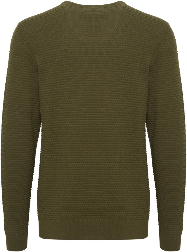 Blend Rundhalspullover »BHREDHILL crewneck« mit Markenlabel, aus Baumwolle, Slim Fit, ohne Verschluss