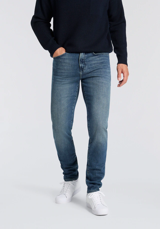 BOSS ORANGE Tapered-fit-Jeans »Onyx Comfor Fit Denim« Regular Tapered Fit, Stretch-Denim, Mittlere Bundhöhe