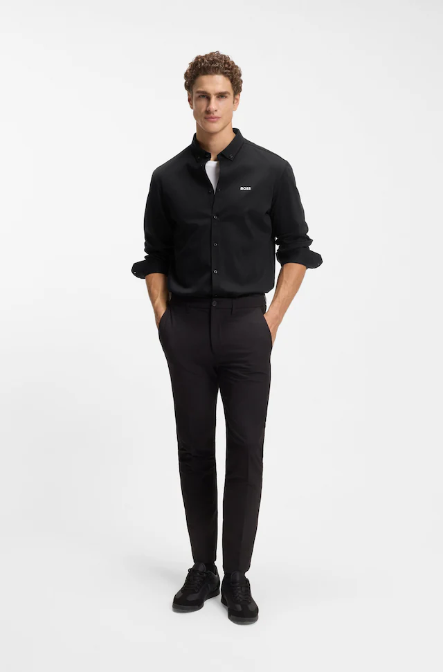 BOSS GREEN Langarmhemd »B MOTION L« mit Logo-Druck