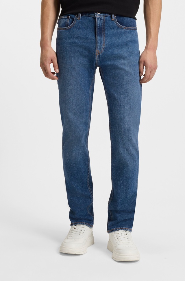HUGO Slim-fit-Jeans »Ash« mit Stone-washed-Finish