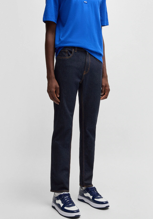 HUGO Slim-fit-Jeans »Ash« mit Stone-washed-Finish