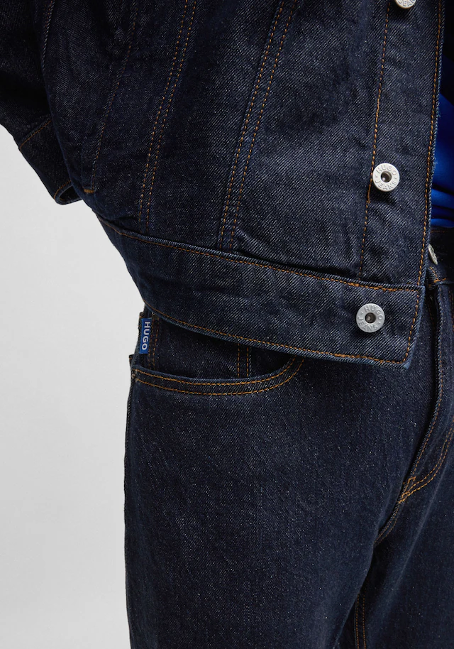 HUGO Slim-fit-Jeans »Ash« mit Stone-washed-Finish