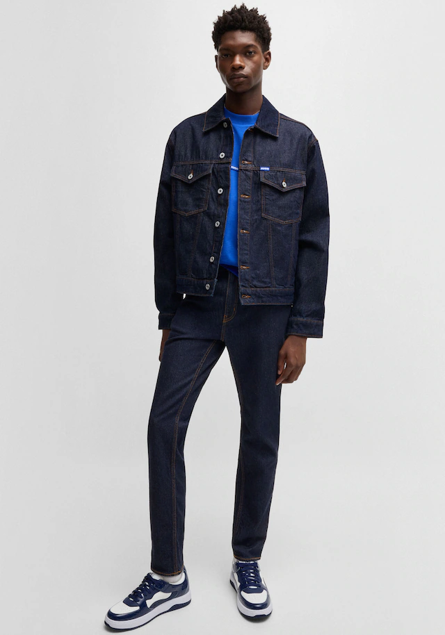 HUGO Slim-fit-Jeans »Ash« mit Stone-washed-Finish