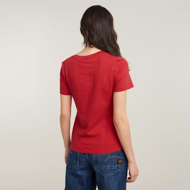 G-STAR T-Shirt »G-Script Shiny R« mit Ton-in-Ton Schriftzug