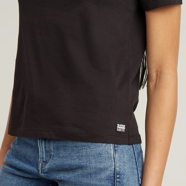 G-STAR T-Shirt »G-Script Shiny R« mit Ton-in-Ton Schriftzug