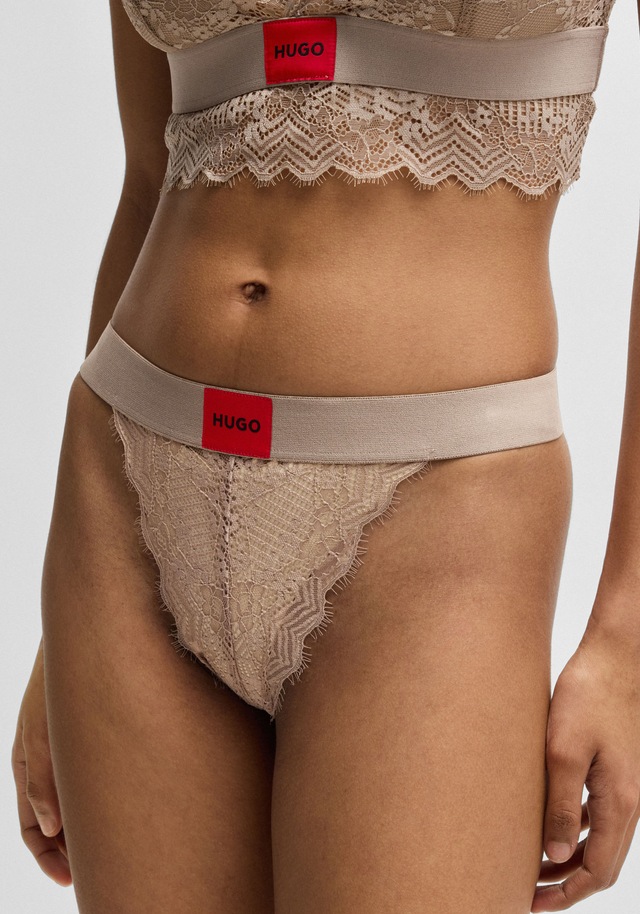 HUGO Underwear Slip »BRIEF RL LACE« aus Stretch-Spitze, mit Logoschriftzug auf dem Bund