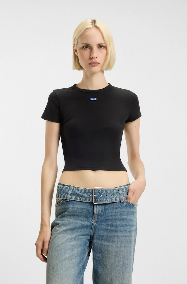 HUGO T-Shirt »Baby Tee« in verkürzter Länge