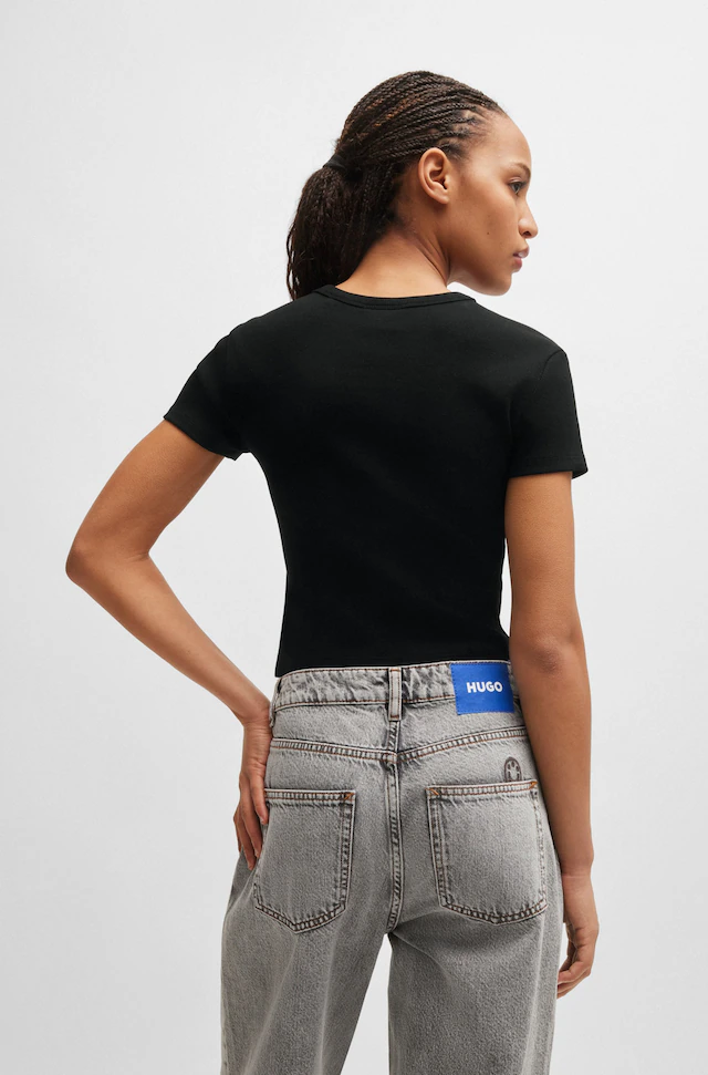 HUGO T-Shirt »Baby Tee« in verkürzter Länge