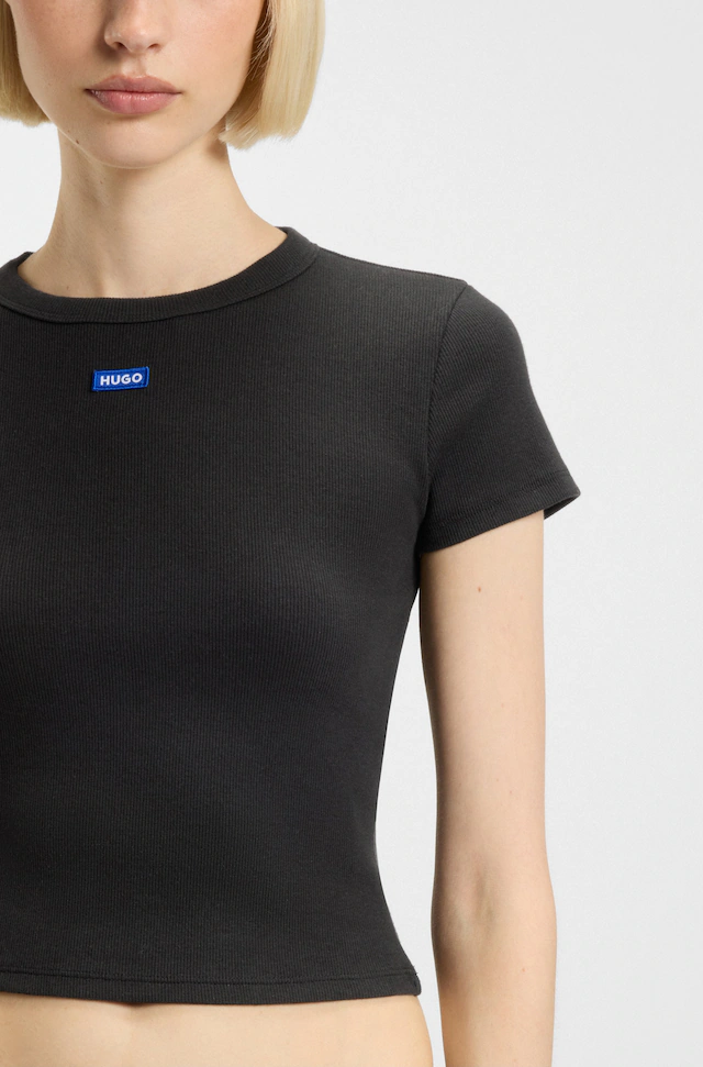 HUGO T-Shirt »Baby Tee« in verkürzter Länge