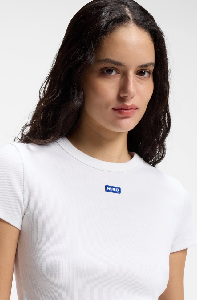 HUGO T-Shirt »Baby Tee« in verkürzter Länge