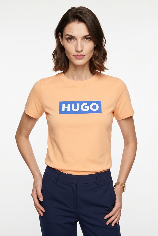 HUGO T-Shirt »Classic Tee« mit Rundhals, Logodruck