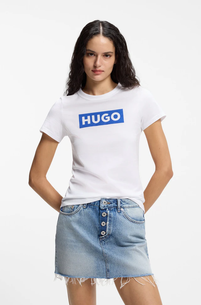 HUGO T-Shirt »Classic Tee« mit Rundhals, Logodruck