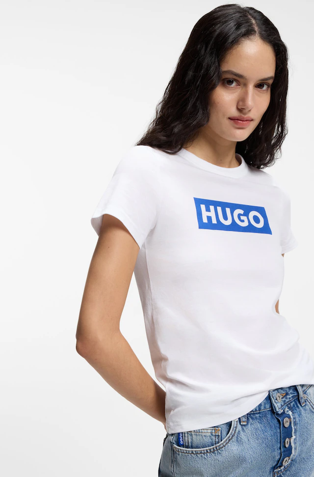 HUGO T-Shirt »Classic Tee« mit Rundhals, Logodruck