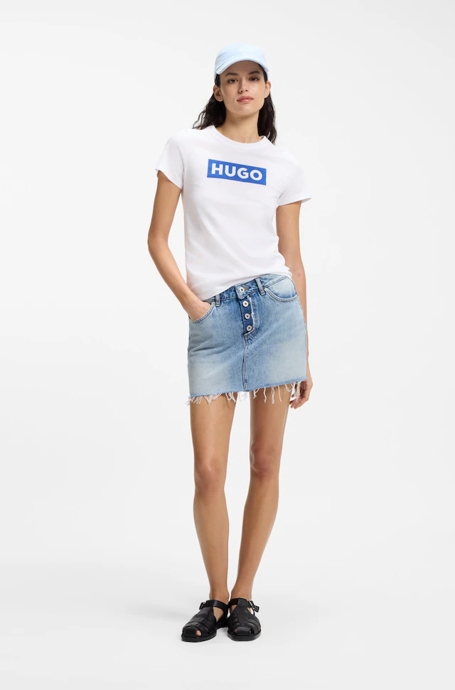 HUGO T-Shirt »Classic Tee« mit Rundhals, Logodruck