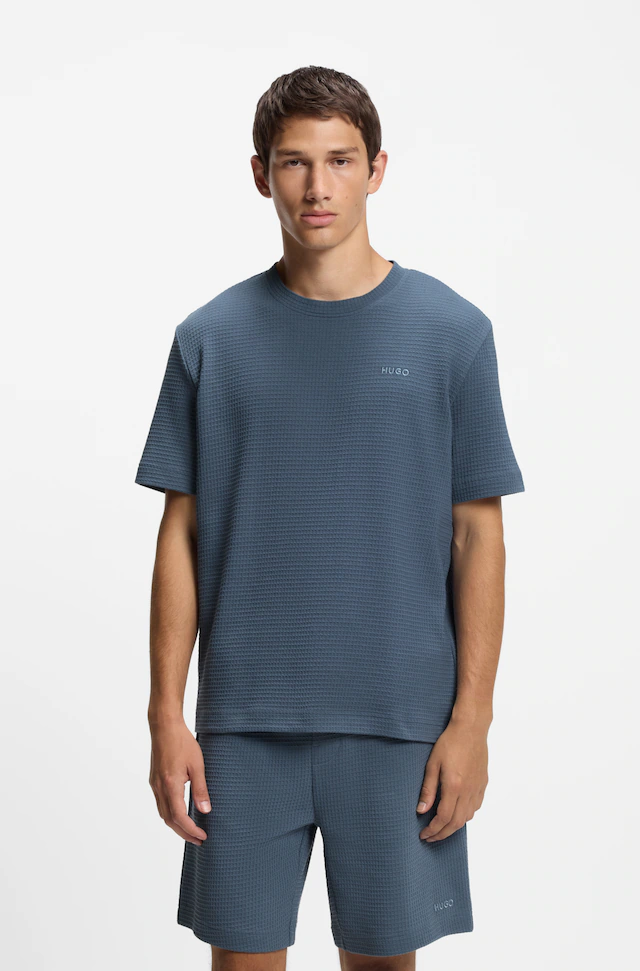 HUGO Underwear T-Shirt »,Austin T-Shirt« Waffelstruktur und Logo-Stickerei