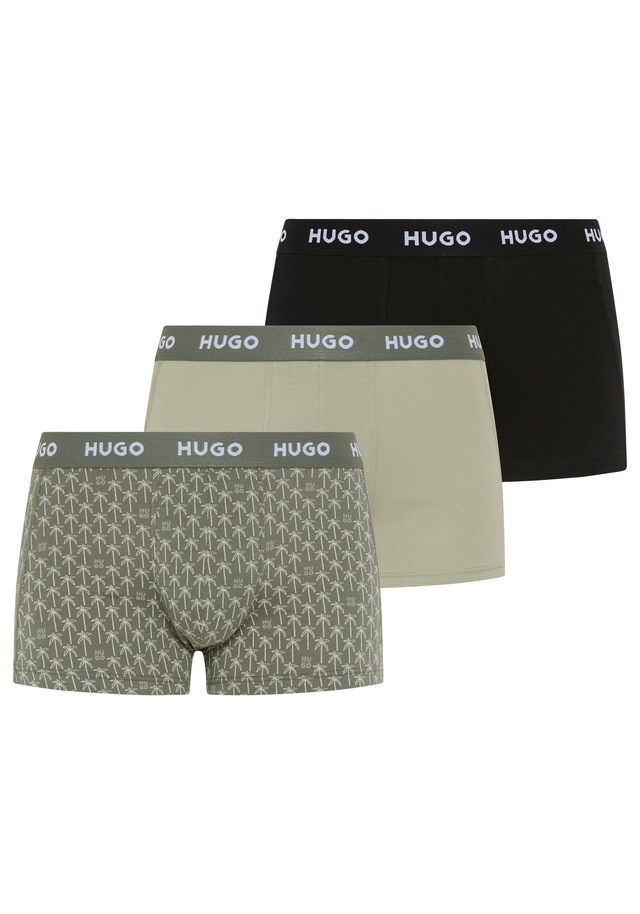 HUGO Underwear Trunk »TRUNK TRIPLET DESIGN« Packung, 3 Stk. mit Logobund