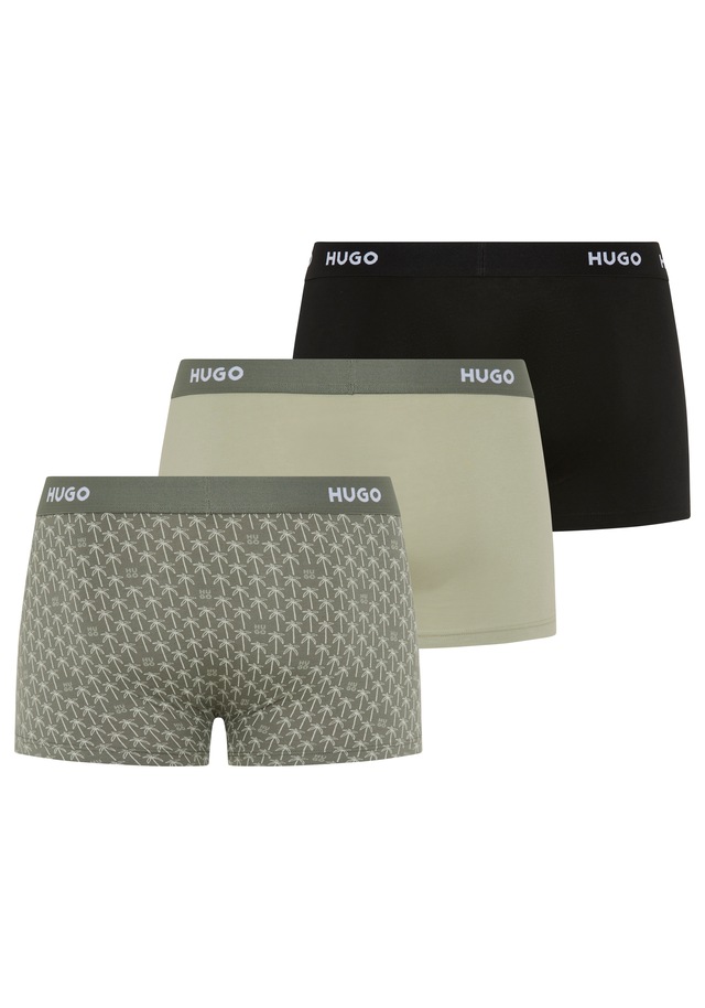 HUGO Underwear Trunk »TRUNK TRIPLET DESIGN« Packung, 3 Stk. mit Logobund