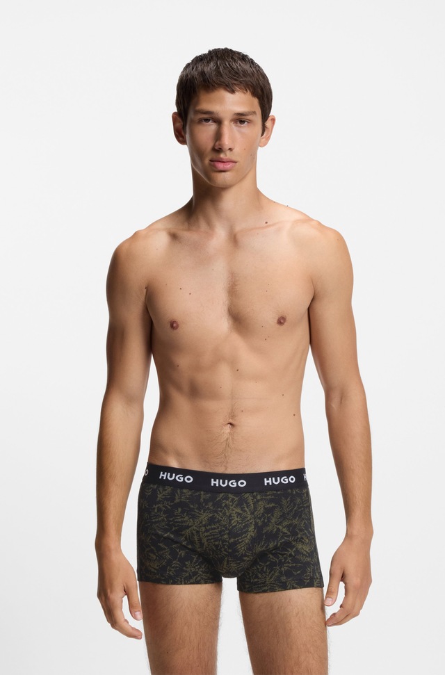 HUGO Underwear Trunk »TRUNK TRIPLET DESIGN« Packung, 3 Stk. mit Logobund