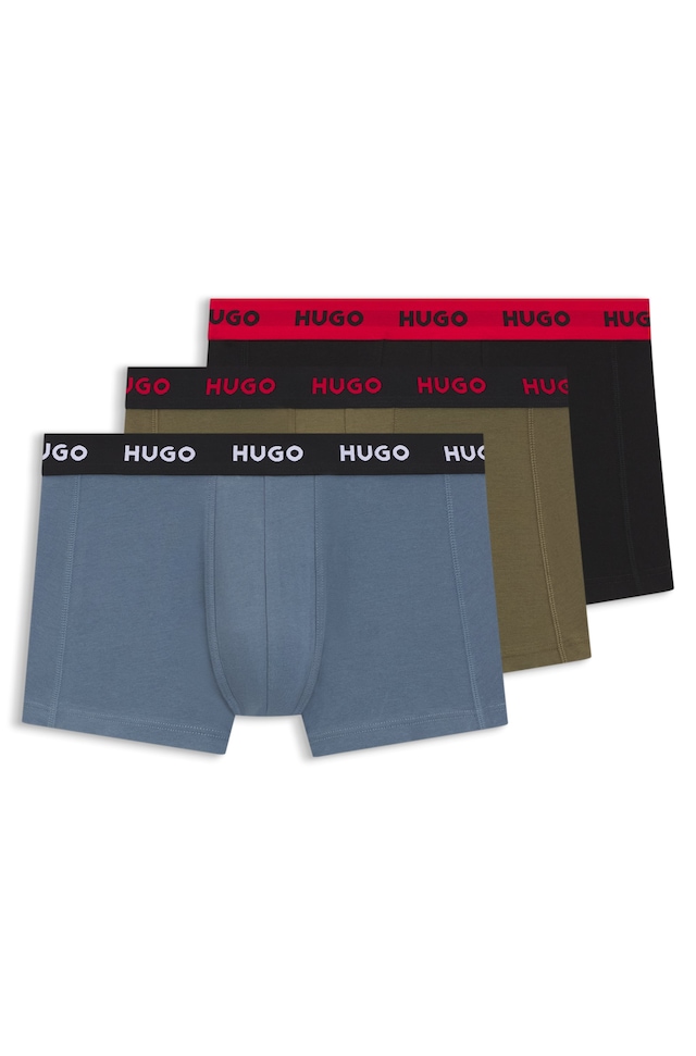 HUGO Underwear Trunk »TRUNK TRIPLET PACK« Packung, 3 Stk. mit Logoschriftzug auf dem Bund