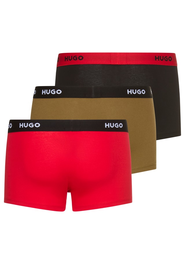 HUGO Underwear Trunk »TRUNK TRIPLET PACK« Packung, 3 Stk. mit Logoschriftzug auf dem Bund