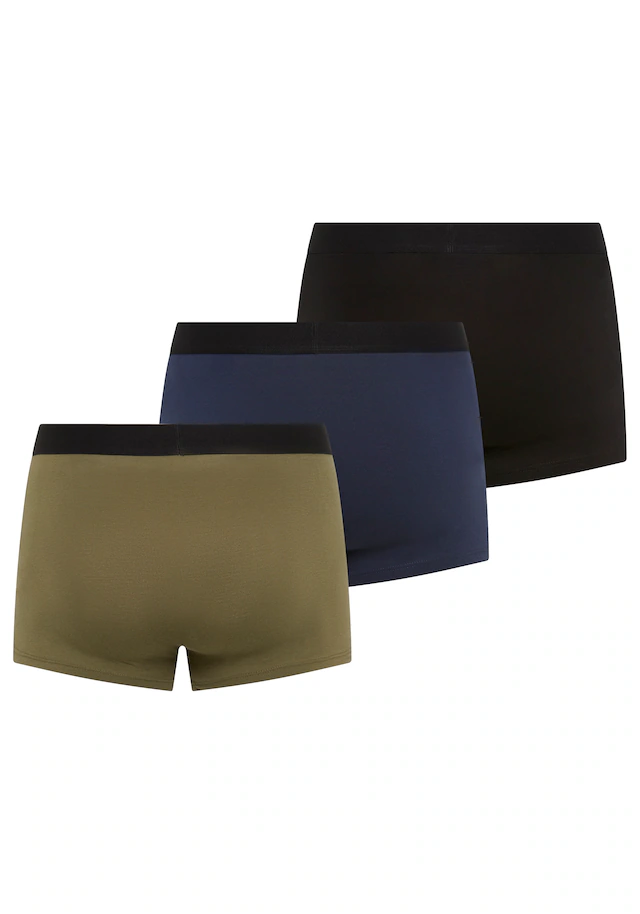 HUGO Underwear Trunk Set, 3 Stk. mit kontrastfarbenen Logobadge
