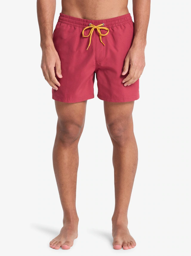 Quiksilver Badeshorts »EVERYDAY VOLLEY 15« unifarbene Optik, mit kontrastfarbenen Details, Straight-Leg-Passform