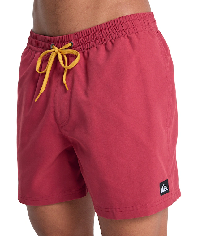 Quiksilver Badeshorts »EVERYDAY VOLLEY 15« unifarbene Optik, mit kontrastfarbenen Details, Straight-Leg-Passform