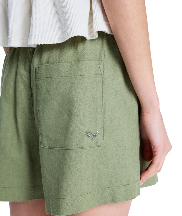 Roxy Shorts »LEKEITIO BREAK MID« aus Leinen und Viskose, leichtes Obermaterial